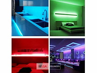 Rgb led strip 5m – complete kit met afstandsbediening en adapter (x10) - afbeelding 6 van  6