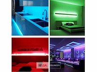 Rgb led strip 5m – complete kit met afstandsbediening en adapter (x10) - afbeelding 6 van  6