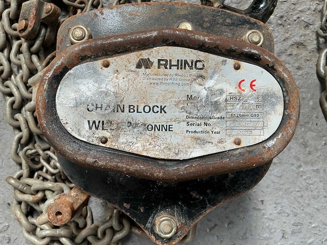 Rhino 2t kettingtakel - afbeelding 2 van  5