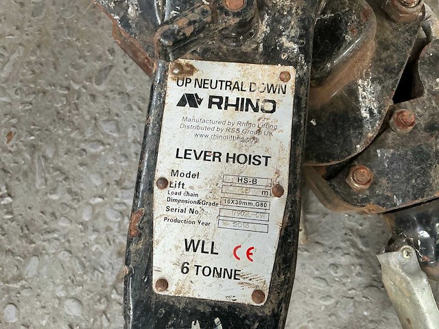 Rhino 6t ratel takel - afbeelding 2 van  2
