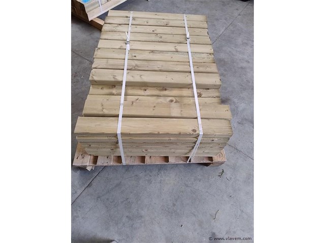 Rib 4,5x9,5x80 cm geimpregneerd 82 stuks - afbeelding 2 van  2