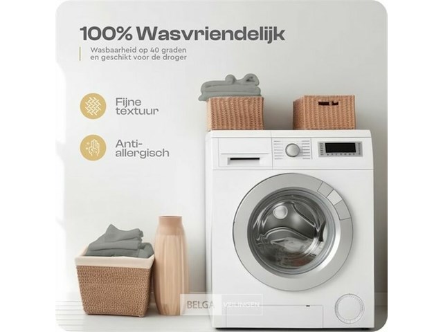 Rib teddy dekbedovertrek 200x220 - afbeelding 3 van  7