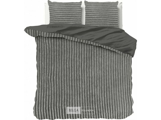 Rib teddy dekbedovertrek 240x220 - afbeelding 1 van  7