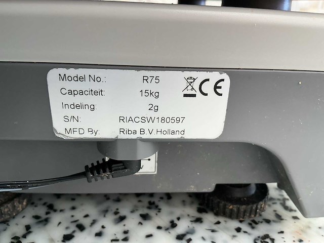 Riba r75 accu oplaadbaare weegschaal - afbeelding 2 van  2