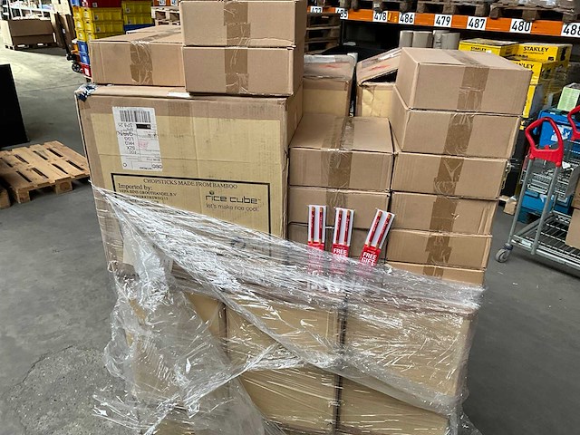 Rice cube set bamboo eetstokjes (7925x) - afbeelding 1 van  6