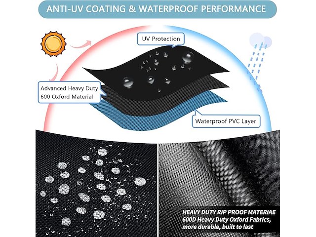 Richie waterdichte tuinmeubelhoezen voor de tuin - afbeelding 2 van  8