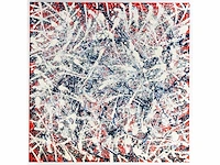 Rick triest - abstracte compositie - acryl op doek - 190x190 cm - afbeelding 2 van  3