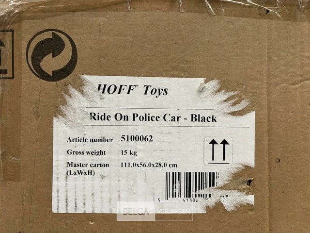 Ride on police car black - afbeelding 3 van  3