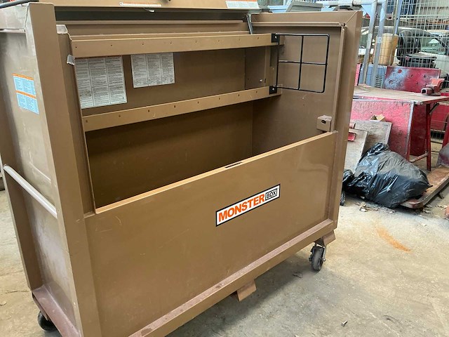 Ridgid 1000r plaatstalen mobiele materiaalkoffer - afbeelding 2 van  6