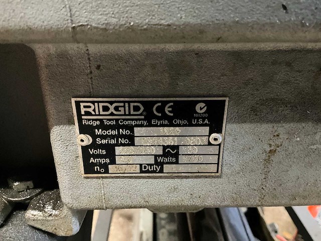 Ridgid 1224 draadsnijmachine - afbeelding 6 van  15