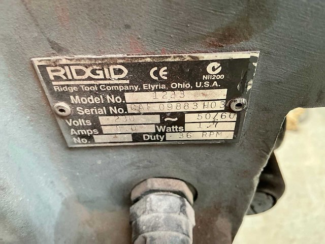 Ridgid 1233 draadsnijmachine - afbeelding 4 van  11