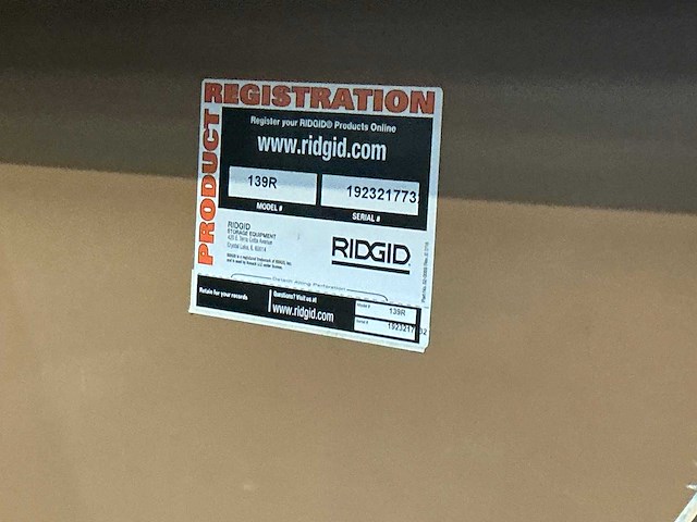Ridgid 139r jobmaster industriële werkkast - afbeelding 4 van  4