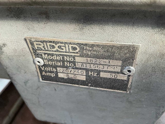 Ridgid 1822-i draadsnijmachine - afbeelding 5 van  13