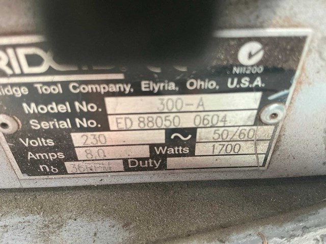 Ridgid 300-a draadsnijmachine - afbeelding 9 van  9
