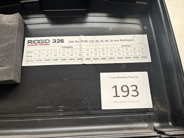 Ridgid 326 plooitoestel - afbeelding 1 van  1