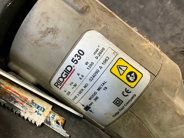 Ridgid 530 reciprozaagmachine - afbeelding 3 van  4