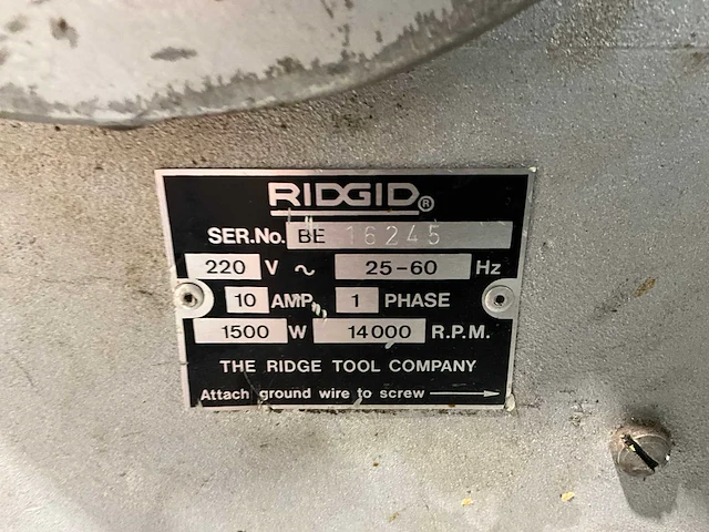 Ridgid 535 draadsnijmachine - afbeelding 9 van  10