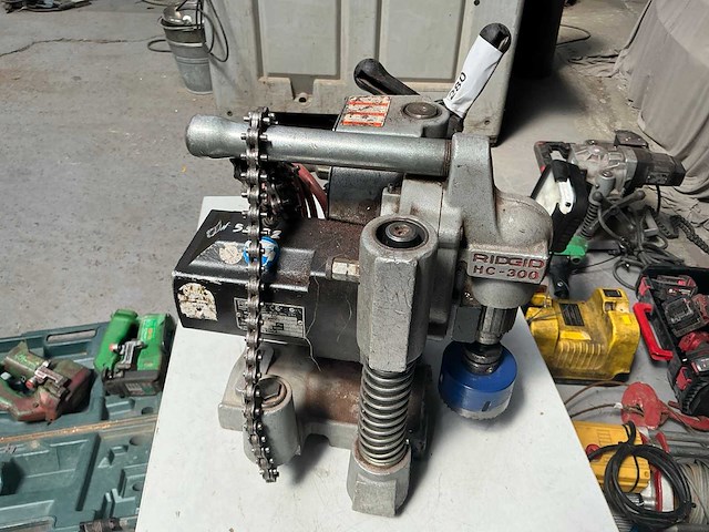 Ridgid hc-300 boormachine met kettingklem - afbeelding 3 van  5