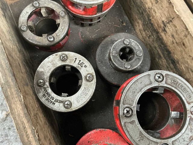 Ridgid / rems snijkoppen voor draadsnijmachine (9x) - afbeelding 1 van  4