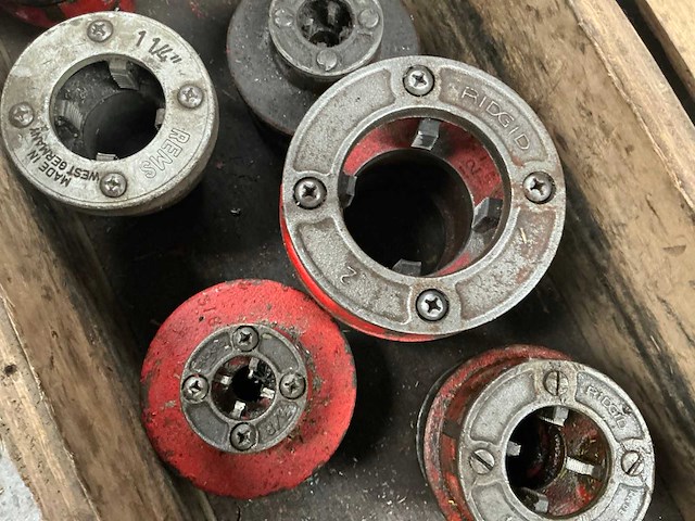 Ridgid / rems snijkoppen voor draadsnijmachine (9x) - afbeelding 2 van  4