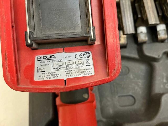 Ridgid rp 340 accu-persmachine - afbeelding 5 van  6