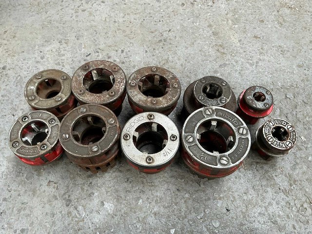 Ridgid / virax snijkoppen voor draadsnijmachine (10x) - afbeelding 1 van  1