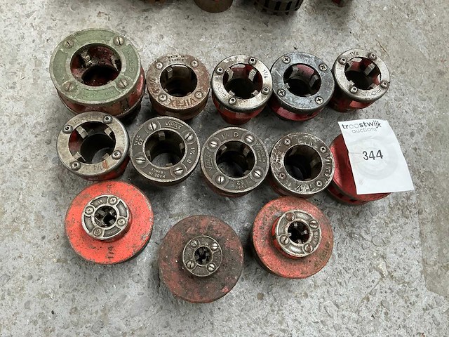 Ridgid / virax snijkoppen voor draadsnijmachine (13x) - afbeelding 1 van  10