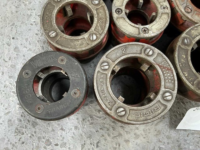 Ridgid / virax snijkoppen voor draadsnijmachine (15x) - afbeelding 2 van  7