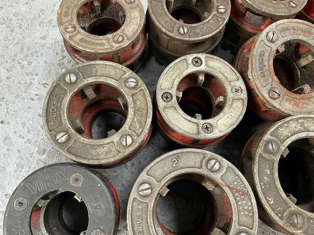 Ridgid / virax snijkoppen voor draadsnijmachine (15x) - afbeelding 3 van  7