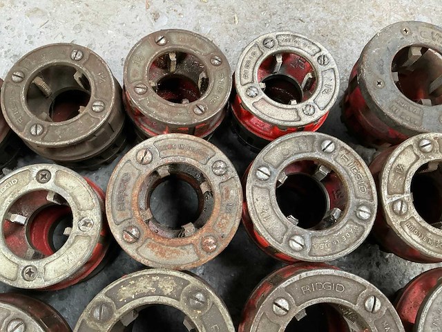 Ridgid / virax snijkoppen voor draadsnijmachine (15x) - afbeelding 5 van  7