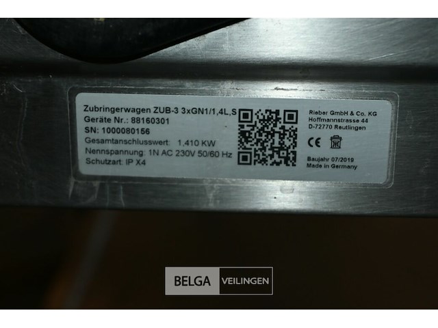 Rieber bain-marie wagen - afbeelding 6 van  6