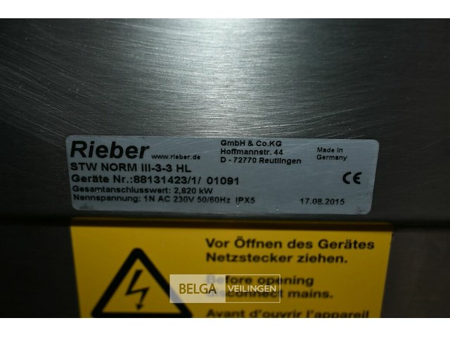 Rieber bain-marie wagen - afbeelding 6 van  6