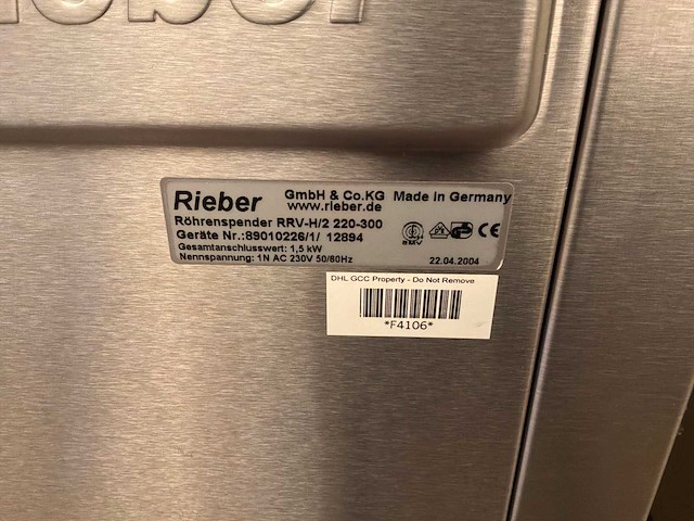 Rieber bordenverwarmer - afbeelding 3 van  5