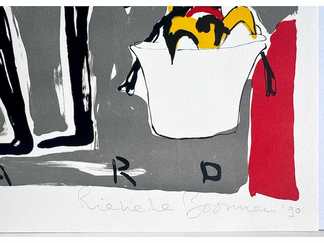 Rieneke boonman - zeefdruk - 50x65cm - 1990 - afbeelding 2 van  6