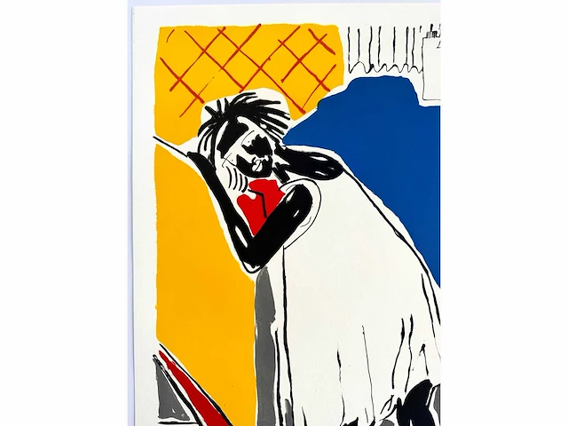 Rieneke boonman - zeefdruk - 50x65cm - 1990 - afbeelding 4 van  6