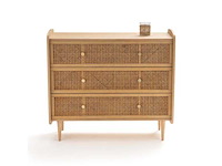 Riet 3-lades ladekast - eikenhout - afbeelding 3 van  7