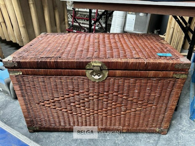Rieten mand afm l90xb50xh52 cm - afbeelding 1 van  2