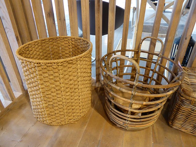 Rieten mandjes - afbeelding 2 van  3