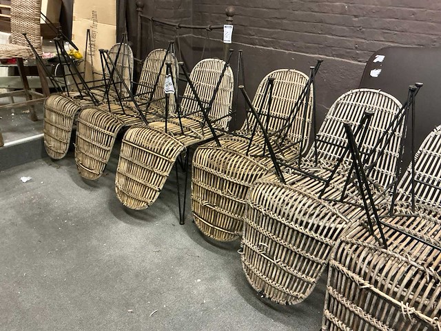 Rieten stoel (12x) - afbeelding 1 van  3