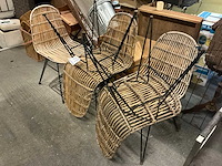 Rieten stoel (5x) - afbeelding 1 van  3