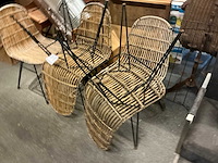 Rieten stoel (5x) - afbeelding 2 van  3