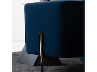 Riga blauw fluwelen zitzak 43 x 43 x 43 cm - afbeelding 6 van  9
