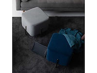 Riga blauw fluwelen zitzak 43 x 43 x 43 cm - afbeelding 8 van  9