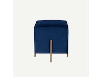 Riga blauw fluwelen zitzak 43 x 43 x 43 cm - afbeelding 2 van  9