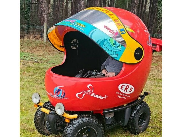 Rijdende helm - lummen