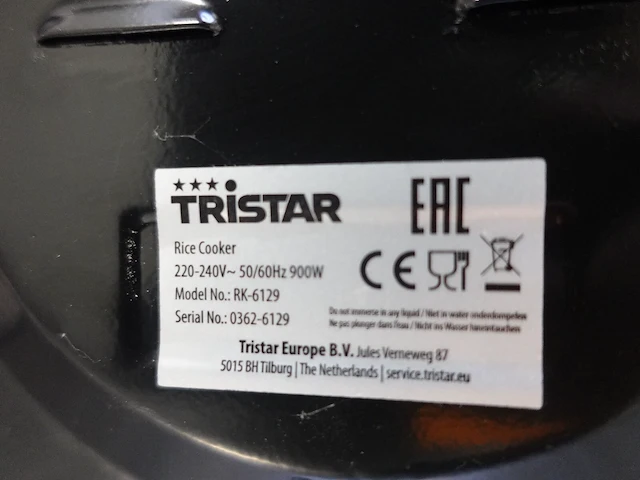 Rijstkoker tristar - afbeelding 2 van  2