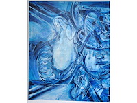 Rik lina – phaysalia-polis, the floating city - olie op doek - 300×140 cm - afbeelding 3 van  16