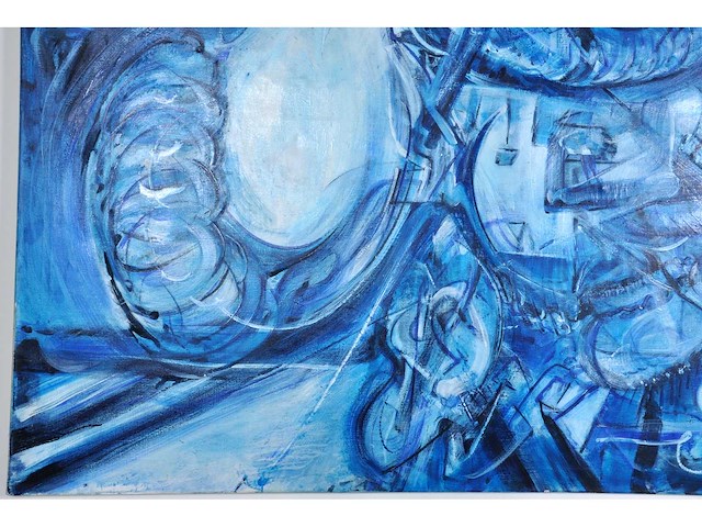 Rik lina – phaysalia-polis, the floating city - olie op doek - 300×140 cm - afbeelding 15 van  16