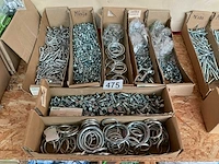 Ringen krammen bouten kabel klemmen