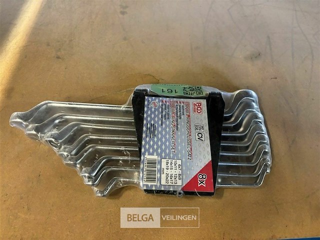 Ringsleutelset verdiept 6 x 7 - 20 x 22 mm 8-dlg. - afbeelding 1 van  4